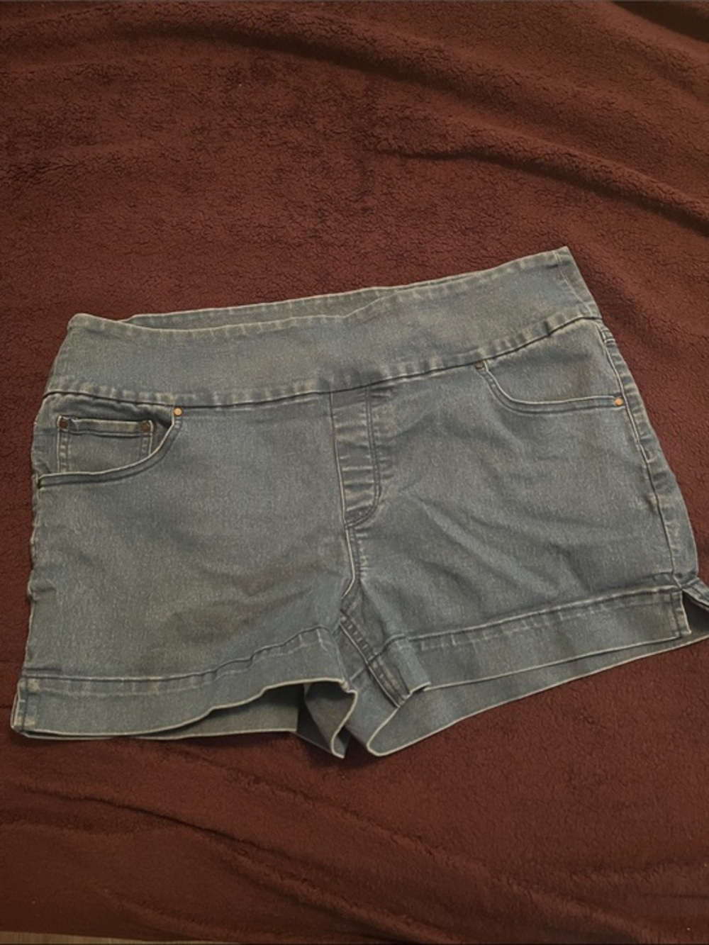 Women’s Classic Denim Shorts in Light Blue